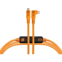 Tether Tools USB-C an USB-C rechtsgewinkelt Kabel 4.6m orange