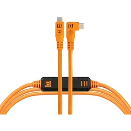 Tether Tools USB-C an USB-C rechtsgewinkelt Kabel 4.6m orange