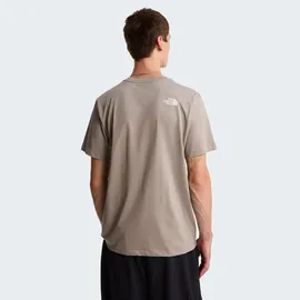 The North Face - EVOLUTION HALF DOME SHORT Sleeve - T-Shirt Gr. S grau/braun