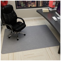 YRRA Bodenschutzmatte, Stuhlmatte für Hartböden Bürostuhl Unterlage, rutschfeste Schutzmatte Bürostuhl für Parkett Laminat Vinylboden und Fliesenboden,Light Grey,90x120cm