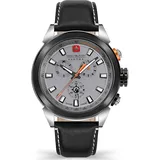 Swiss Military Hanowa Herren-Uhren Analog Quarz One Size Schwarz/Grau 32017670