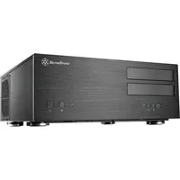 Silverstone Technology SST-GD08B - Grandia HTPC ATX Desktop Gehäuse mit hochleistungsfähigem und geräuscharmen Kühlsystem, schwarz