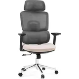 HJH Office Ergomy Pro Netzstoff Dunkelgrau/Beige