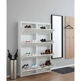VCM Pisa 101 x 140 x 16 cm 8 Klappen weiß / weiß