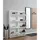 VCM Pisa 101 x 140 x 16 cm 8 Klappen weiß / weiß