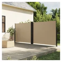 vidaXL Seitenmarkise Ausziehbar Beige 180x1200 cm