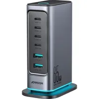 Joyroom GaN-Multiport-Ladegerät 65 W mit 4x USB-C- und 2x USB-A-Anschlüssen - EU-Stecker