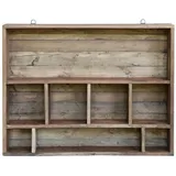 Chic Antique Wandregal 70 x 12 x 55 cm Braun