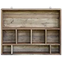 Chic Antique Wandregal 70 x 12 x 55 cm Braun