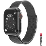 Swissten Mesh band für Apple Watch 42-49 mm Schwarz