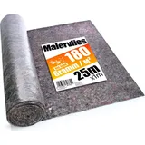 BigDean Premium Malervlies 180g/m2 25m Rolle mit Durchsickerungsschutz – Abdeckvlies wiederverwendbar für Malerbedarf & Heimwerker