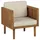 Beliani Gartenstuhl Baratti 65 x 65 x 76 cm beige 1 St.