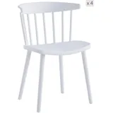 Höffner Stuhl, Weiß, Kunststoff, 46.5x75x41.5 cm, Esszimmer, Stühle, Esszimmerstühle, Vierfußstühle