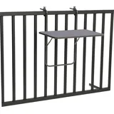 BEST Freizeitmöbel BEST Gartentisch Boy anthrazit rechteckig 60,0 x 40,0 x 5,0 cm