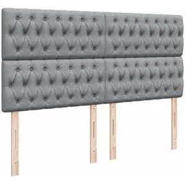 vidaXL Boxspringbett 180 x 200 cm Hellgrau