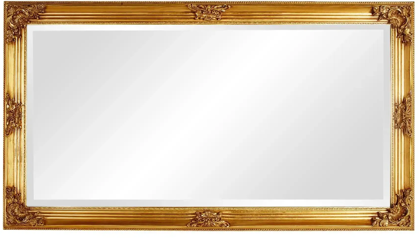 Rahmenspiegel   ¦ gold ¦ Massivholz,Holzwerkstoff,Polyresin (Kunstharz) ¦ Maße (cm): B: 100 H: 180 T: 6.0