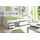 TICAA Kinderbett Marlies 90 x 200 cm Kiefer massiv grau