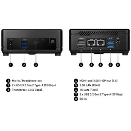 MSI Cubi 5 12M-003BEU (Intel Core i3-1215U), Barebone
