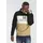 delmao Kapuzensweatshirt Langarm, lockere Passform, Colourblocking-Optik, mit Kapuze Gr. M (48/50), schwarz-sand, , 47761127-M