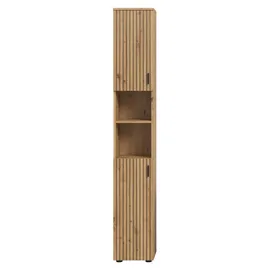 MID.YOU Mone Hochschrank 0 x 0 cm Braun Holz, Kunststoff