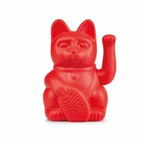 donkey Products Winkekatze Lucky Cat Maneki Neko Rot rot
