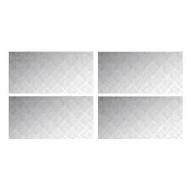 vidaXL Rautenscheiben 4 Pcs Silber 100 X 50 Cm Aluminium Vidaxl