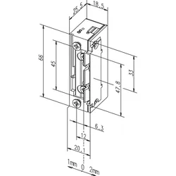 Türöffner 138.53 ProFix2 24V DC ohne Schließblech