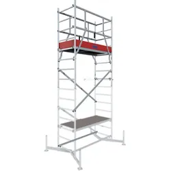 KRAUSE Arbeitsgerüst »ClimTec«, 1. Aufstockung; Arbeitshöhe: 5,00 m, max. 200 kg/m2, Aluminium - silberfarben