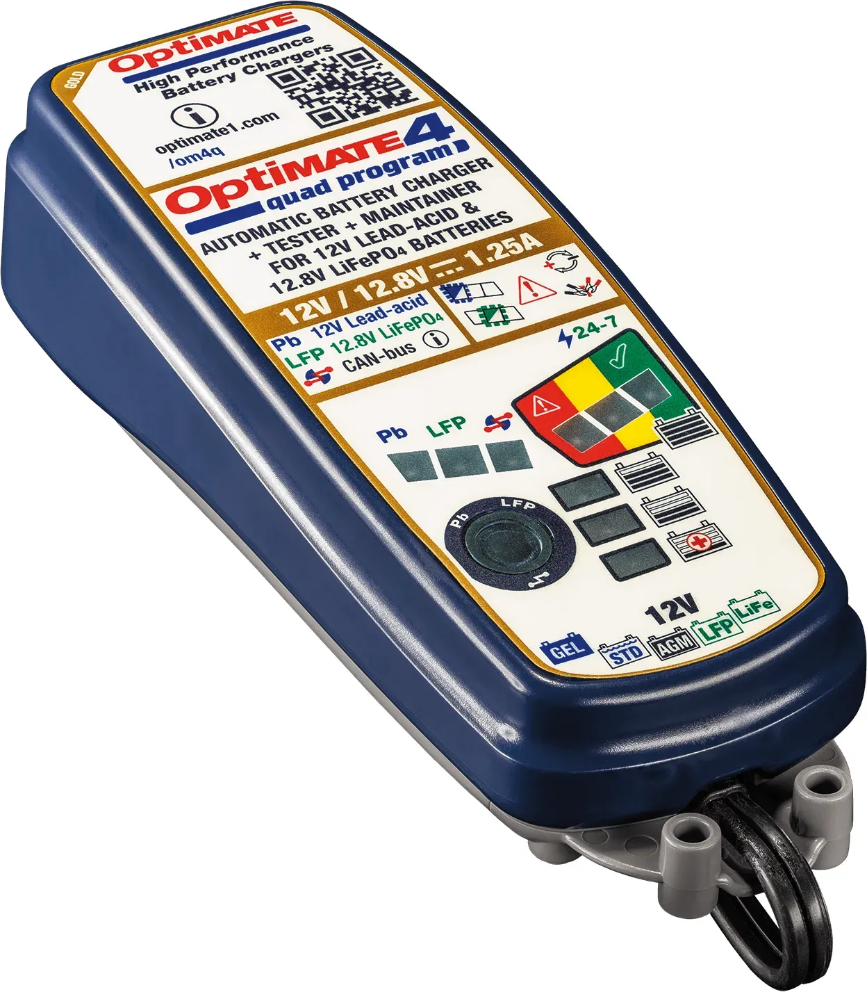 OPTIMATE Acculader Optimate 4 QUAD PROGRAMMA PREMIUM