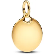 Pandora Gravierbarer runder Charm-Anhänger Silber 368610C00