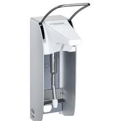 B.Braun Plus Wandspender, Waschlotion- und Desinfektionsmittelspender mit Edelstahlpumpe, TLS K24, langer Armhebel für 1000 ml - Euroflaschen