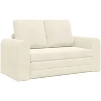 vidaXL Schlafsofa 2-in-1 Creme Samt