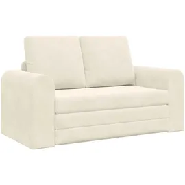 vidaXL Schlafsofa 2-in-1 Creme Samt