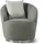 Livora Sessel FIONA Polyester 79 x 81 x 74 cm Dunkelgrün mit Kissen