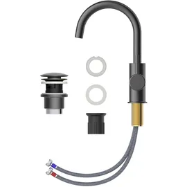 Lenz Moana Waschtischarmatur Graphit