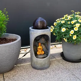 esotec Solarbrunnen Buddha-Figur