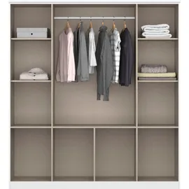 Rauch Bremen 181 x 199 x 58 cm grau/Eiche Artisan Nachbildung