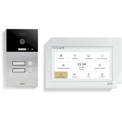 GVS - 2-Familienhaus IP Video Türsprechanlage AVS5412A - Mit 2x10 Zoll Monitor, App, HD-Kamera & Türöffner Funktion