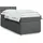 vidaXL Boxspringbett 180 x 200 cm Dunkelgrau