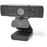 Nedis WCAM120BK Webcam | Full HD@60fps / 4K@30fps | Autofokus | Eingebautes Mikrofon | Schwarz