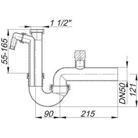 Dallmer Röhren-Siphon 100/1 SLR Rohrbelüfter
