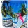 ZigZag Badehose "Dino", Kinder, Gr. 92, EURO-Größen, blau (blau, pink), Elasthan, Polyester, mehrfarbig, Badehosen Badehose, mit Hingucker-Aufdruck