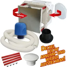 Otto Haas KG Kunststoff-Wandeinbaukasten klein, befliesbar und Rohrbelüfter