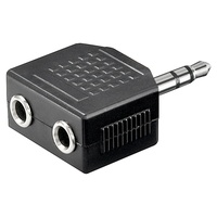 Goobay Audioadapter 3,5mm-Klinken stereo / 2x 3,5mm-Klinken-Buchse (11104)