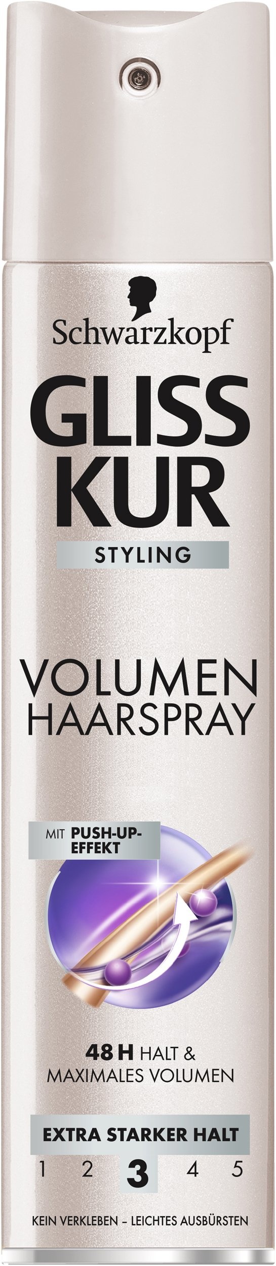 Schwarzkopf Gliss Kur Volumen Haarspray, extra starker Halt, 250 ml