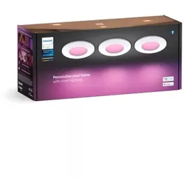 Philips SET 3x Dimmbare LED-RGBW-Badezimmerleuchte 8,3W 230V Weiß