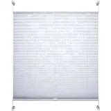 LIEDECO Klemmfix-Plissee 80 x 210 cm Polyester Weiß