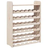 vidaXL Weinregal mit Oberplatte 67,5x25x87 cm Massivholz Kiefer