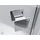 Glaszentrum Hagen Ares U-Duschkabine mit Drehtür 90 x 80 cm silber ESG Glas