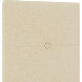vidaXL Höhenverstellbares Kopfteil mit Kopfteil Creme 200 cm Stoff - Creme